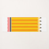 Docentenpotlood met naam yogamat (Achterkant (horizontaal))