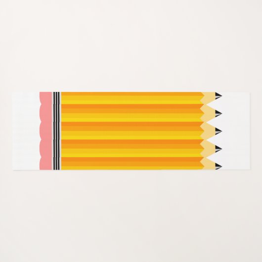 Docentenpotlood met naam yogamat (Achterkant (horizontaal))