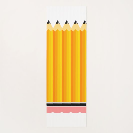 Docentenpotlood met naam yogamat (Achterkant)