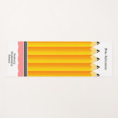 Docentenpotlood met naam yogamat (Voorkant (horizontaal))