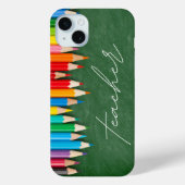 Docentenscript schoolbordpotloden Case-Mate iPhone case (Achterkant)