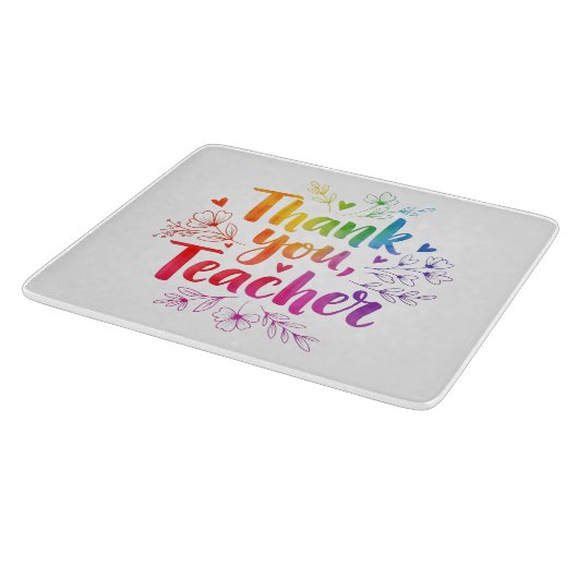 Docentensnijplank – Dank u, leraar! Snijplank (Hoek)