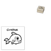 Docent's aanpasbare stempel - Cartoon Fish (Gestempeld)