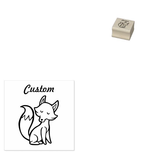 Docent's aanpasbare stempel - Fox (Gestempeld)