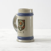 Dochart Clan Crest / Clan Badge & Tartan Bierpul (Voorkant links)