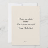 Dochter 20e Verjaardag Abstracte Kip Feestdagenkaart (Achterkant)