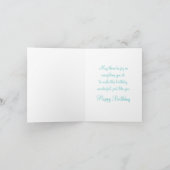 Dochter 40ste verjaardag vlinders kaart (Binnen)