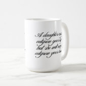 Dochter aan vader citaat mok (Voorkant rechts)