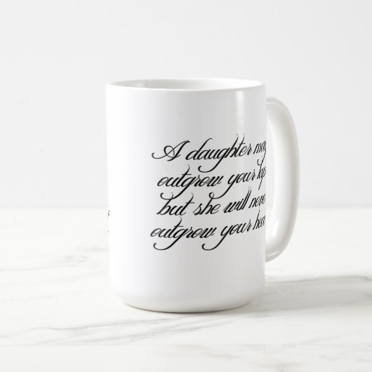Dochter aan vader citaat mok (Voorkant rechts)