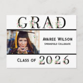 Dochter Afstuderen Middelbare School Briefkaart (Voorkant)