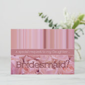 Dochter alsjeblieft, Bridesmaid Kaart (Staand voorkant)