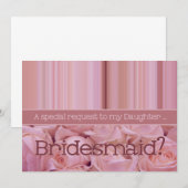 Dochter alsjeblieft, Bridesmaid Kaart (Voorkant / Achterkant)