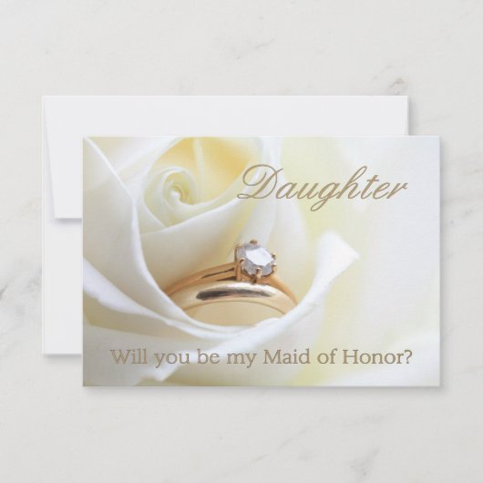 Dochter, alsjeblieft mijn Maid of Honor? Kaart (Voorkant)