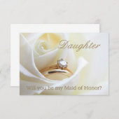 Dochter, alsjeblieft mijn Maid of Honor? Kaart (Voorkant / Achterkant)