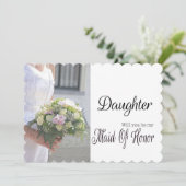 Dochter, alsjeblieft mijn Maid of Honor? Kaart (Staand voorkant)