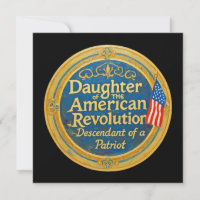 Dochter Amerikaanse Revolutie Afstammeling Patriot