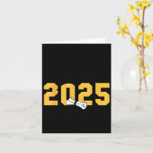 Dochter behaalde 2025 masterdiploma afstuderen kaart (Gele Bloem)
