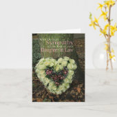 Dochter bij verlies van wet Sympathie roos kaart (Gele Bloem)