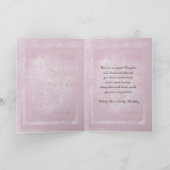 Dochter Birthday-kaart, met tulpen Kaart (Binnen)