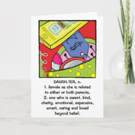 Dochter Birthday Wenskaart Kaart