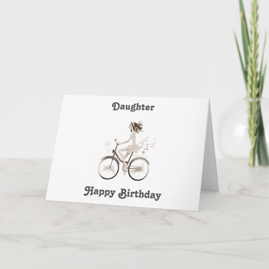 "DOCHTER" BLIJ **18e ** VERJAARDAG ** Kaart (Voorkant)