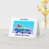 "DOCHTER" BLIJ **18e ** VERJAARDAG ** Kaart (Gele Bloem)