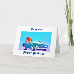 "DOCHTER" BLIJ **18e ** VERJAARDAG ** Kaart