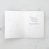 Dochter, Bruidsfeest Cadeaus, Lichtblauw & Zilver Bedankkaart (Binnen)