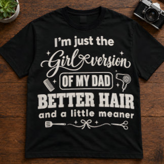 Dochter Citaat "Ik ben gewoon de meisjesversie" va Tri-Blend Shirt
