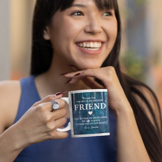 Dochter dank u oprechte bericht gepersonaliseerd koffiemok