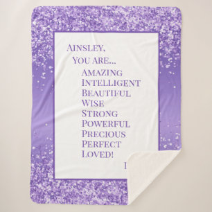 Dochter die je amuseert sherpa deken