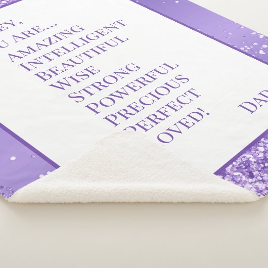 Dochter die je amuseert sherpa deken (3/4)