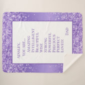 Dochter die je amuseert sherpa deken (Voorkant (horizontaal))