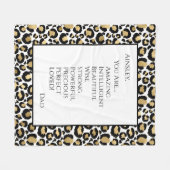 Dochter die je geweldig vindt fleece deken (Voorkant (Horizontaal))