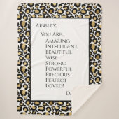 Dochter die je geweldig vindt sherpa deken (Voorkant)