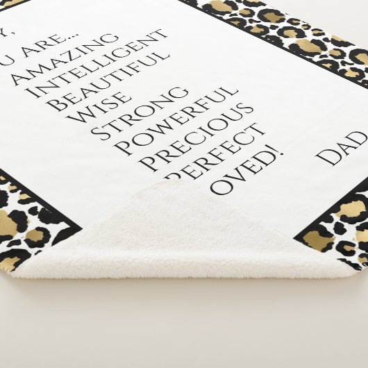 Dochter die je geweldig vindt sherpa deken (3/4)