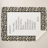 Dochter die je geweldig vindt sherpa deken (Voorkant (horizontaal))