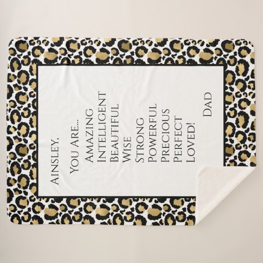 Dochter die je geweldig vindt sherpa deken (Voorkant (horizontaal))