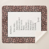 Dochter die je geweldig vindt sherpa deken (Voorkant (horizontaal))