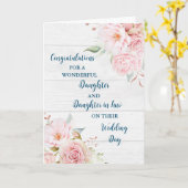 Dochter & Dochter in de Wet Gefeliciteerd Kaart (Gele Bloem)