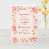 Dochter & Dochter in de Wet Gefeliciteerd Kaart (Gele Bloem)