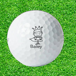 Dochter Doodle stick mensen Golfballen