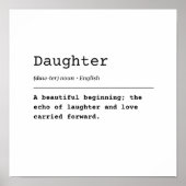 Dochter – een mooi begin poster (Voorkant)
