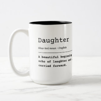 Dochter – een mooi begin tweekleurige koffiemok