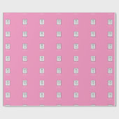 Dochter, eerste communiqué, zilverkrijt cadeaupapier (Vlak)