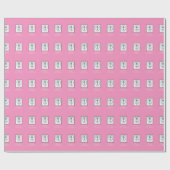 Dochter, eerste communiqué, zilverkrijt cadeaupapier (Vlak)