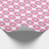 Dochter, eerste communiqué, zilverkrijt cadeaupapier (Hoek)