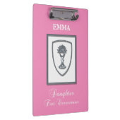 Dochter, eerste communiqué, zilverkrijt klembord (Rechts)