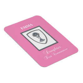 Dochter, eerste communiqué, zilverkrijt magneet