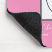 Dochter, eerste communiqué, zilverkrijt muismat (Hoek)